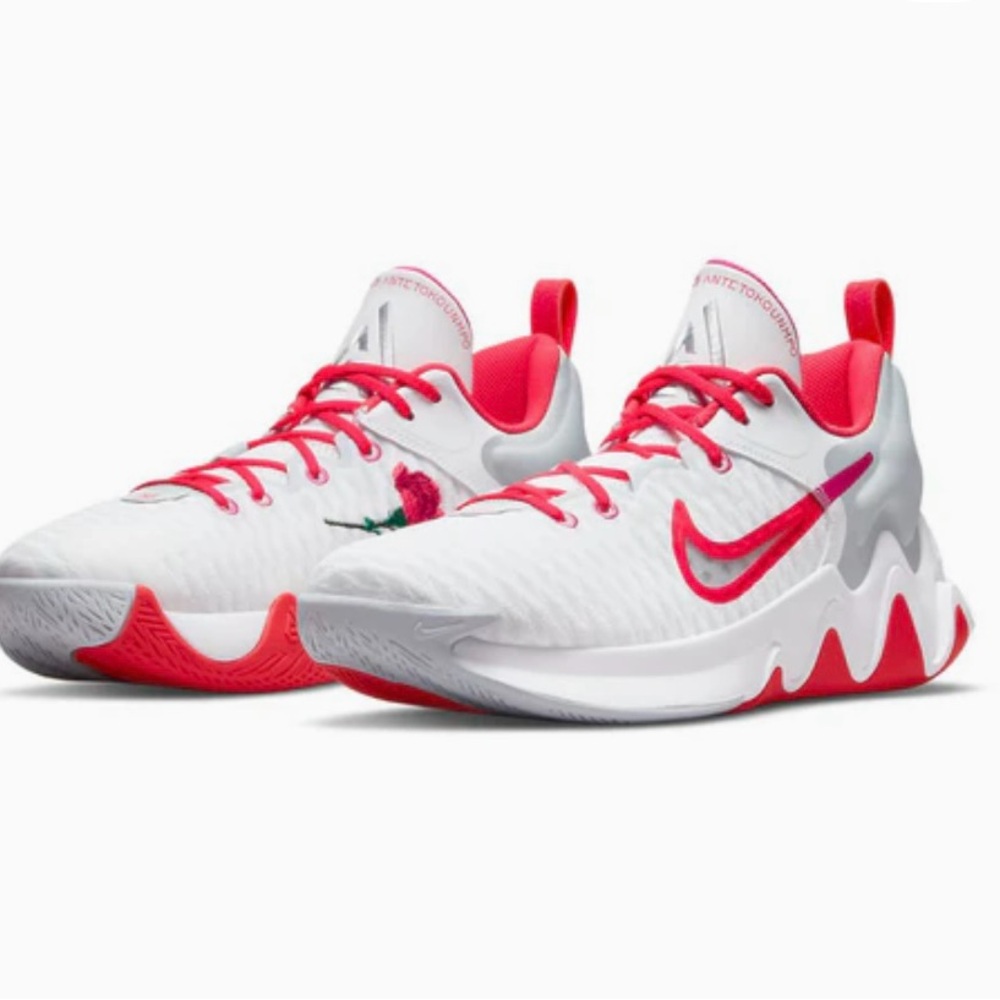 Nike White and Pink Athletic Shoes